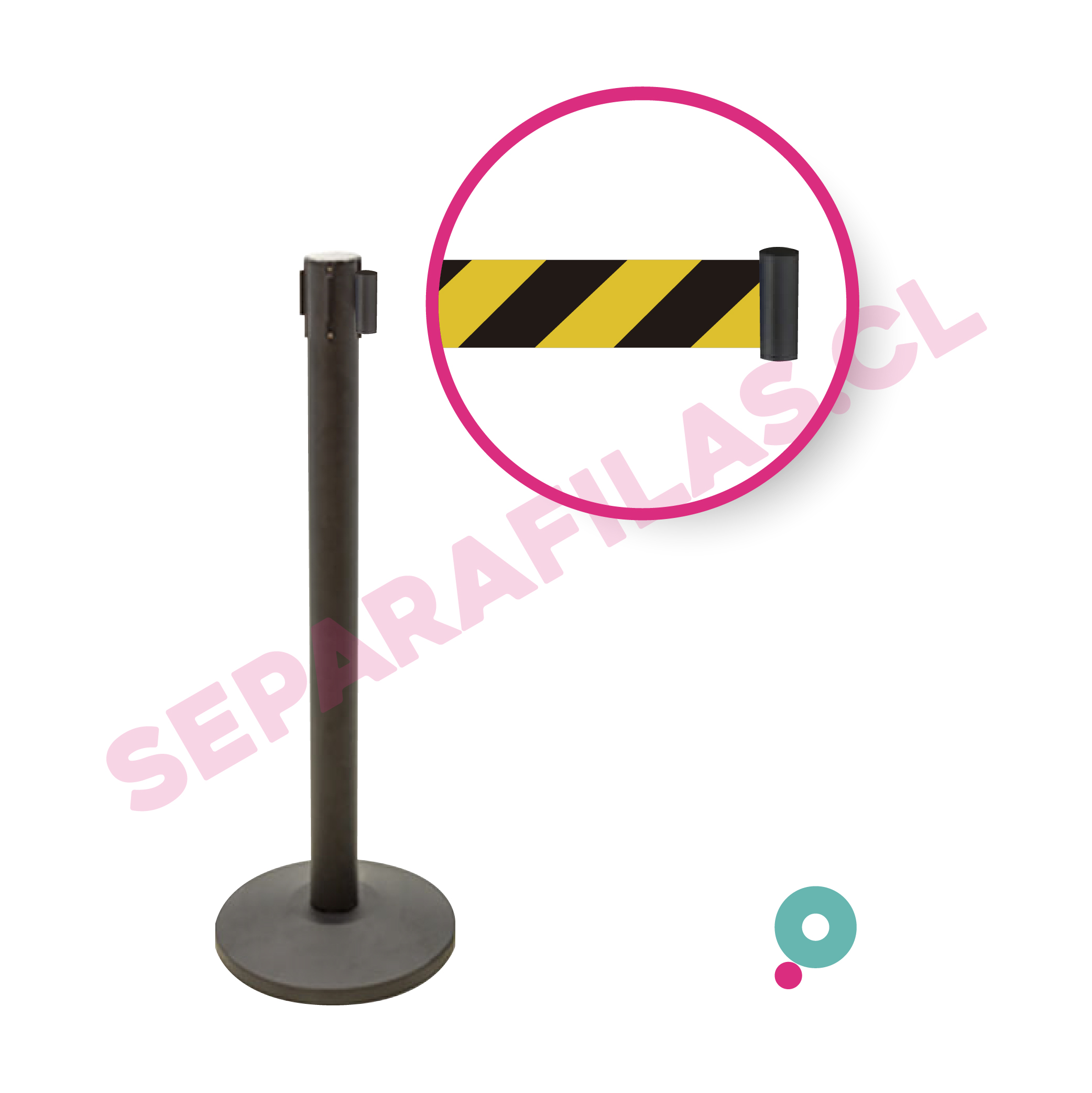 Negro cinta Precaucion