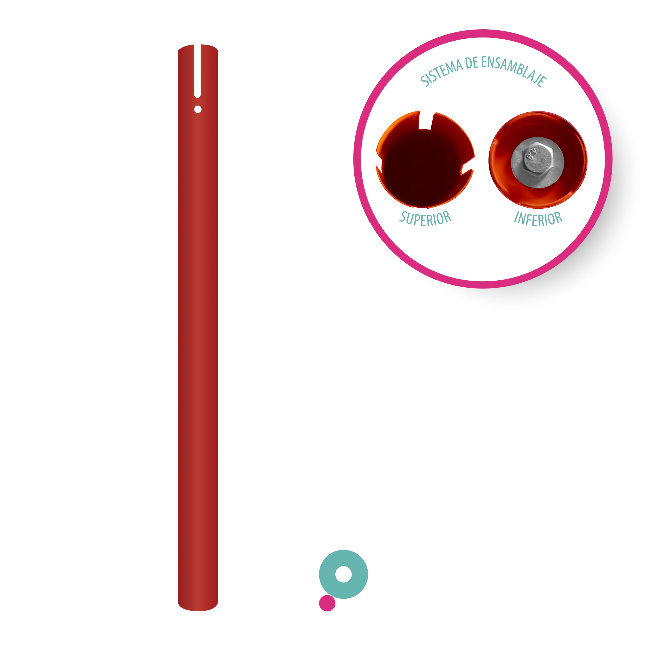 Poste para cinta retráctil-04